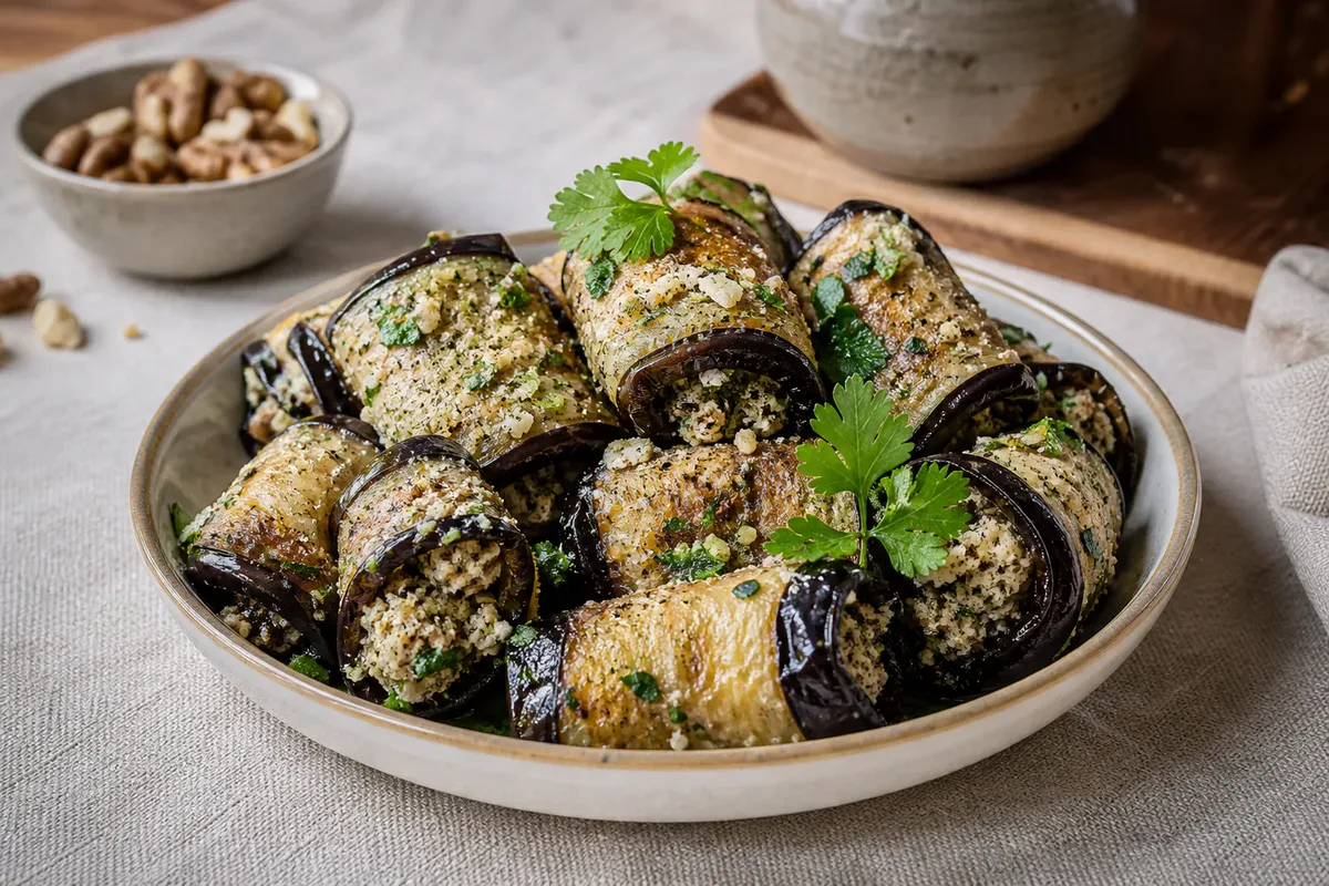 Баклажаны по-грузински с орехами