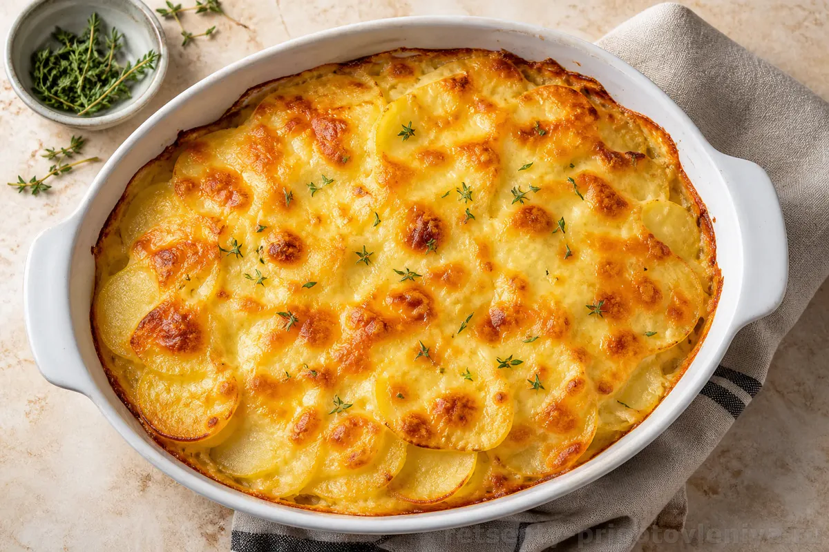 Картофельная запеканка с сыром