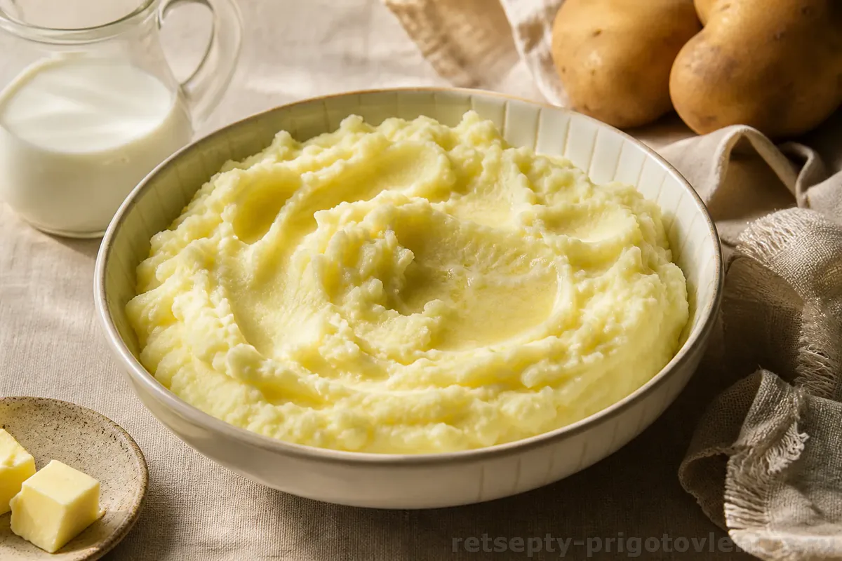 Картофельное пюре с молоком