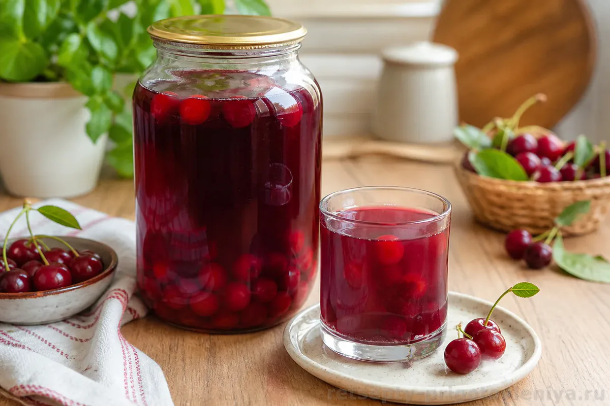 Компот из вишни на зиму
