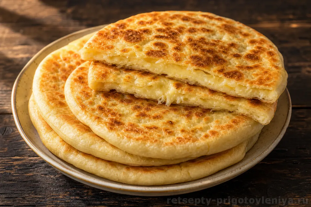 Лепёшки с сыром на кефире