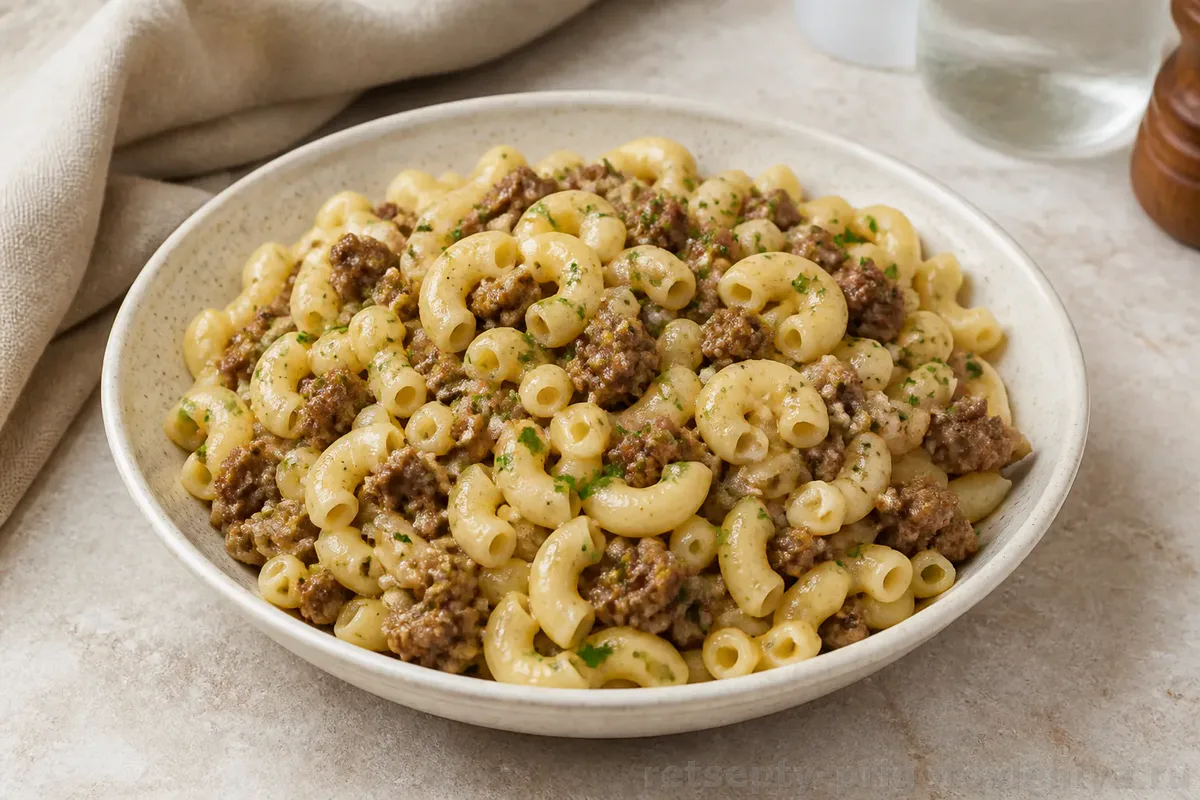 Макароны по-флотски с фаршем