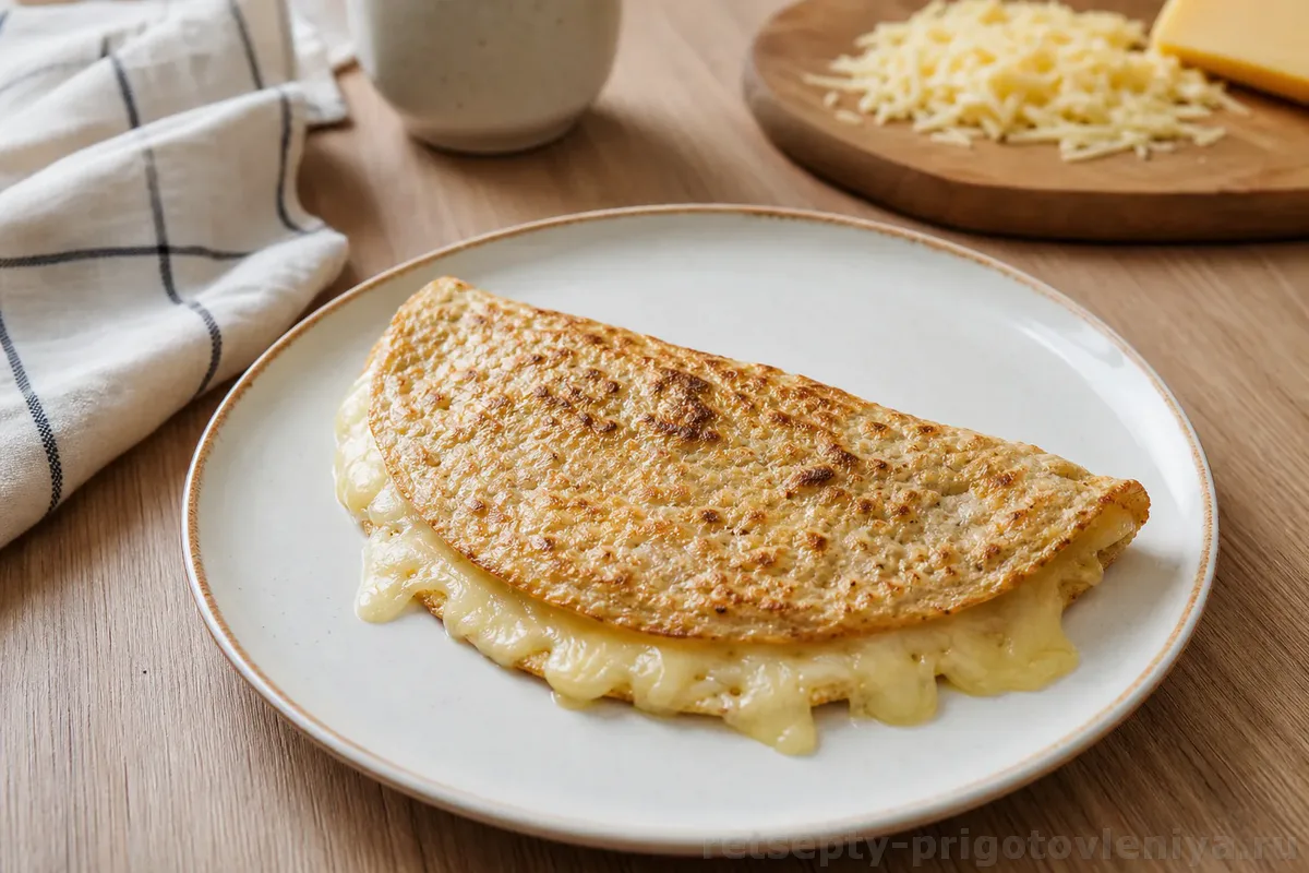 Овсяноблин с сыром — готовое блюдо
