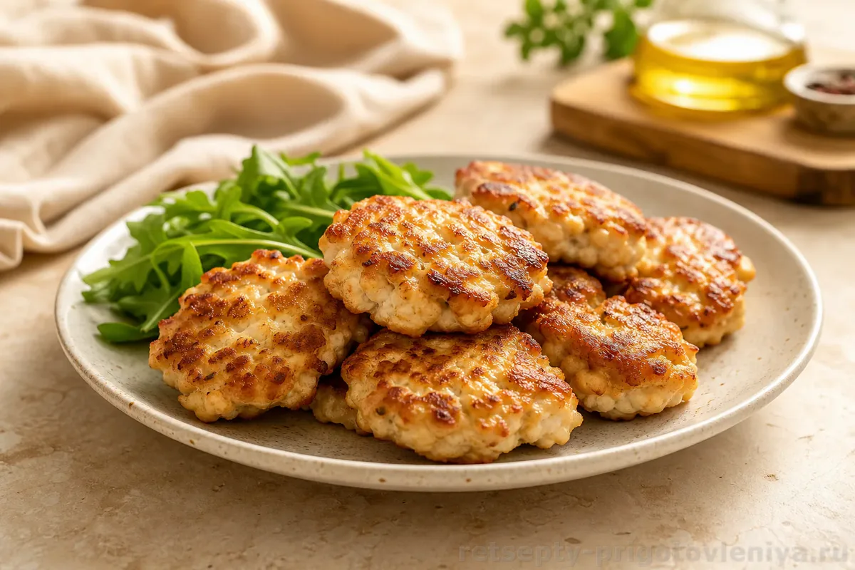 Рубленые куриные котлеты