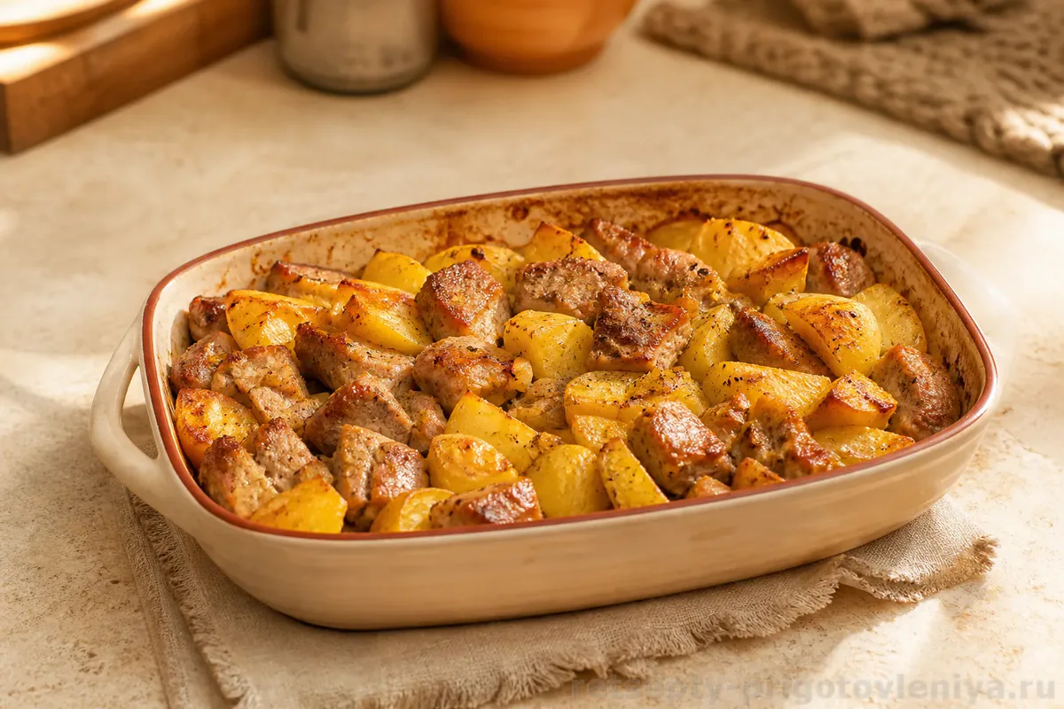 Свинина с картошкой в духовке