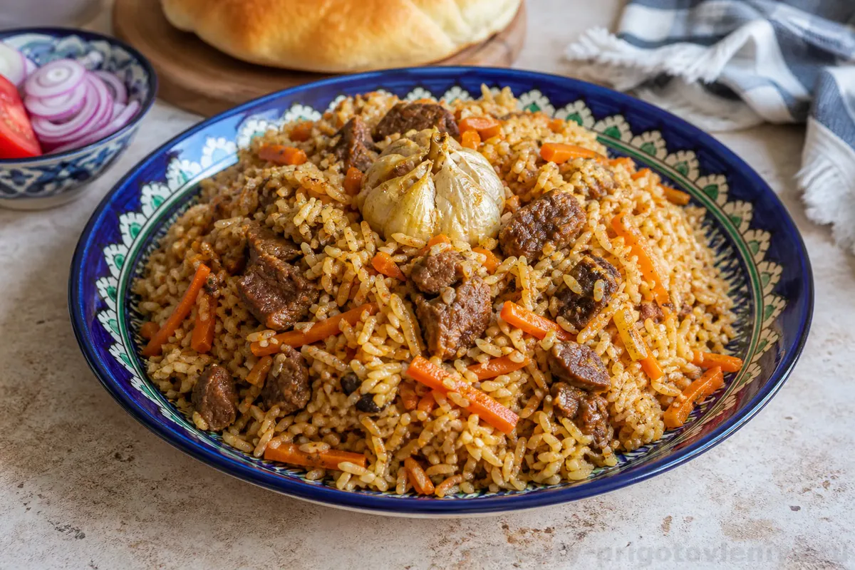 Узбекский плов с говядиной