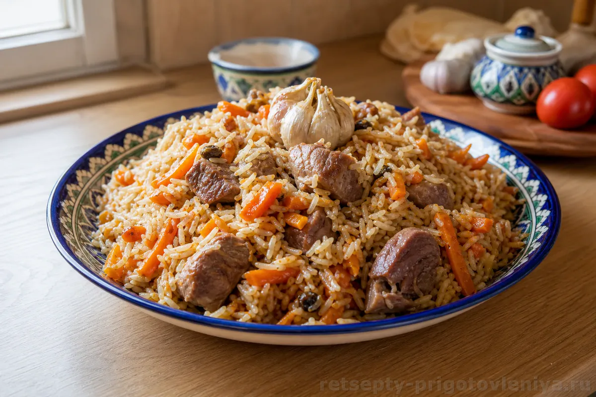Узбекский плов в казане